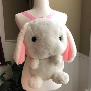 White bunny backpack